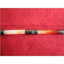 Antique Chinese agate calligraphy brush  #948043