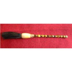 Antique Chinese tiger eye calligraphy brush  #948044