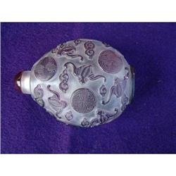 Vintage large Peking glass snuff bottle #948065