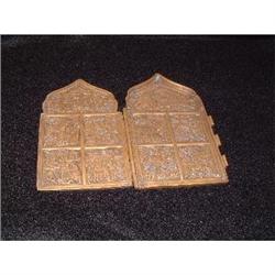 18th. century enameled brass icon featuring #948086