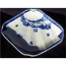 Antique blue on white Japanese Arita plate #948115