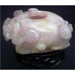 Antique Chinese rose quartz container #948156