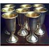 Image 1 : Set of 8 cordials silver cups #948333
