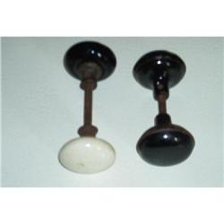Porcelain and Metal Door Knobs #964038