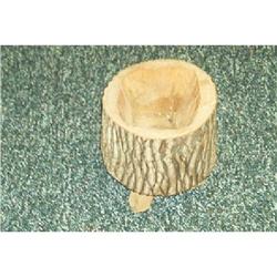 Carved Wooden Planter With Legs #964039