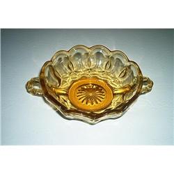 Glass-Imperial  Glass Amber Dish #964069