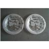 Image 1 : Two Christmas Frosted Crystal Plates #964089
