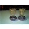 Two Amethyst/Gold Trimmed Vases #964100