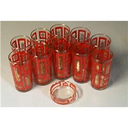 11-Piece Set Of Glasses/Matching Ashtray #964141
