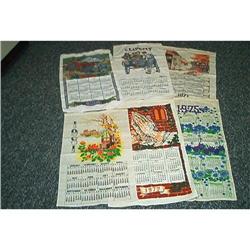Six Vintage Cloth Calenders #964184
