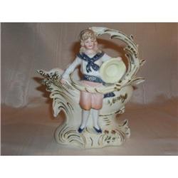 German BISQUE Grouping w/ Boy & Waves   #964227