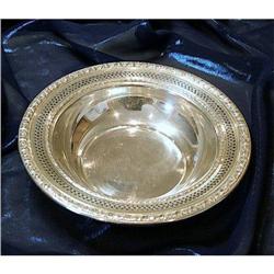 Wallace Sterling Silver 6" Dish with Beautiful #964258