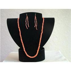 Coral Necklace and Earrings #964261