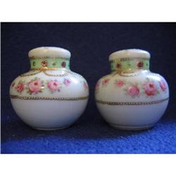 Nippon? salt & pepper-Handpainted porcelain #964309