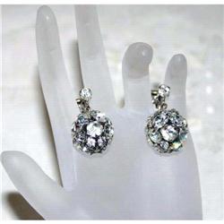 Antique Dangle Rhinestone Ball Earrings #964349