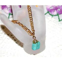 Fabulous Vintage Turquoise Stone Charm Bracelet #964353