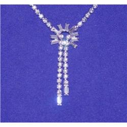 Vintage Signed Kramer Rhinestone Necklace #964360