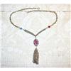 Fabulous Vintage Rhinestone Tassle Necklace #964363