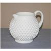 Vintage Fenton Hobnail Milkglass Squat Jug #964370