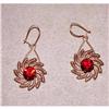 Gorgeous Retro Red Rhinestone Earrings #964373