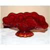  Vintage Ruby Red Amberina Glass Banana Boat #964407