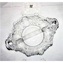 Vintage Crystal Chantilly Divided Relish Dish #964415