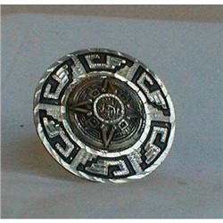 Mexican Sterling SilverRepousse Pin,Pendant #964425