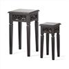 Image 1 : Distress Black Nesting Tables  #964455