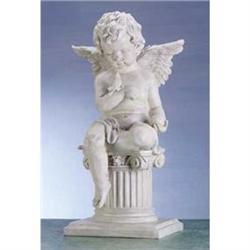 Cherub with Bird On Column  #964456
