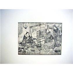 c. 1860 JAPANESE WOODBLOCK BY KUNISADA #964482