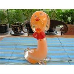 Murano Vennini Signed Dog #964526