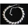 Winged Silvertone Signed Coro Necklace #964596