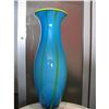 Italian Glass Striped Art Vase  #964606