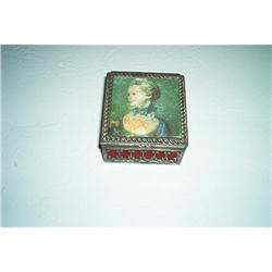 Jewelry-Metal Filigree Satin Covered Box #977728