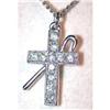 Image 1 : Sterling Cross on Chain "Orb" #977769