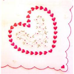 Valentine Handkerchief Embroidered #977832