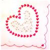 Image 1 : Valentine Handkerchief Embroidered #977832