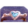 Image 1 : Heart Ring, Silver, Turquoise chips #977840