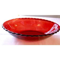 Ruby Red Oval Bowl #977844