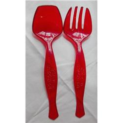 Ruby Salad Fork & Spoon Plastic to match Ruby #977847
