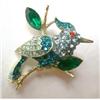 Image 1 : Small Rhinestone Bluebird Brooch #977864