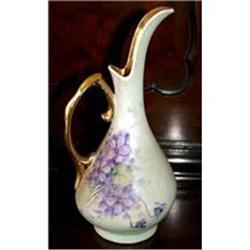 Artist Signed Porcelain Ewer 1900+ #977910