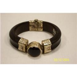 Ebony Wood and Sterling Bracelet Handmade in #977914