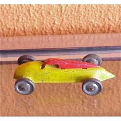 Portuguese Tin Racing Yellow Car Marked #977974