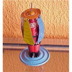 Portuguese Tin Child Spin Toy Marked #977976