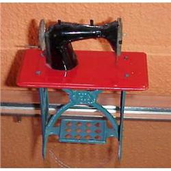 Portuguese Tin Toy Sewing Machine Marked - #977979