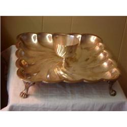 VINTAGE F.B. ROGERS TRAY W/4  CLAW FEET #977988