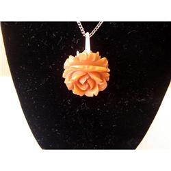FAB...BAKELITE HEAVY CARVED ROSE #978026