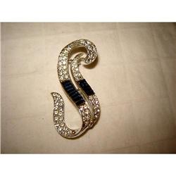 SPARKLING!!! RHINESTONE BROOCH W/CLEAR PAVE SET #978034