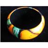 Image 1 : Floral Painted Wooden Bangle #978143